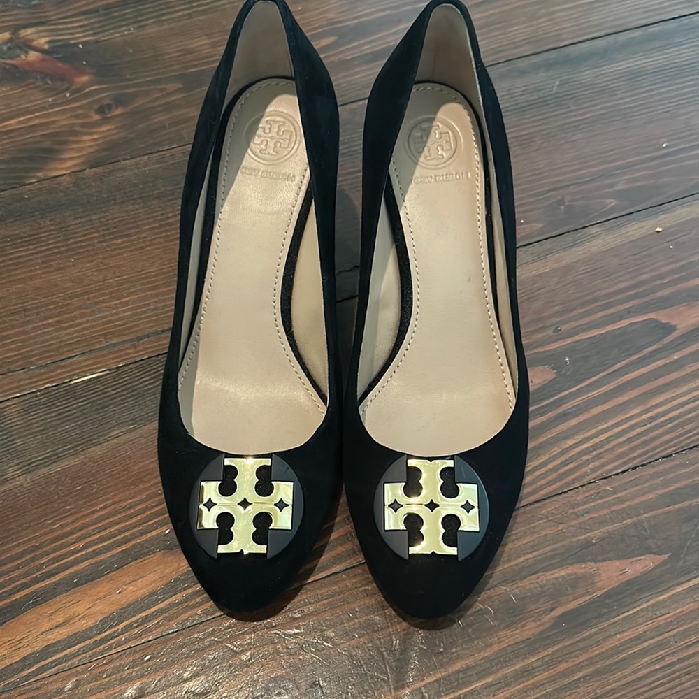 Tory Burch Luna Suede Platforms